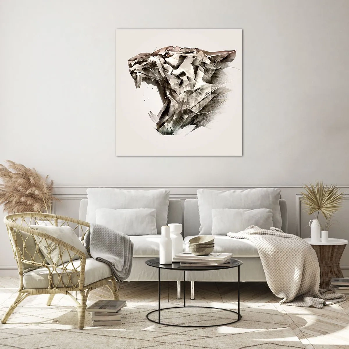 Glasbild - Bild auf glas - Du weißt schon wer das Sagen hat - 30x30 cm