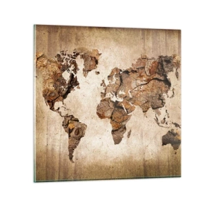 Glasbild - Bild auf glas - Entdeckung der Welt - 30x30 cm