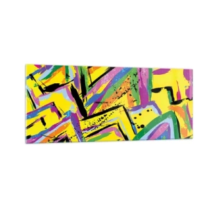 Glasbild - Bild auf glas - Bis sie vor Freude schreit - 100x40 cm