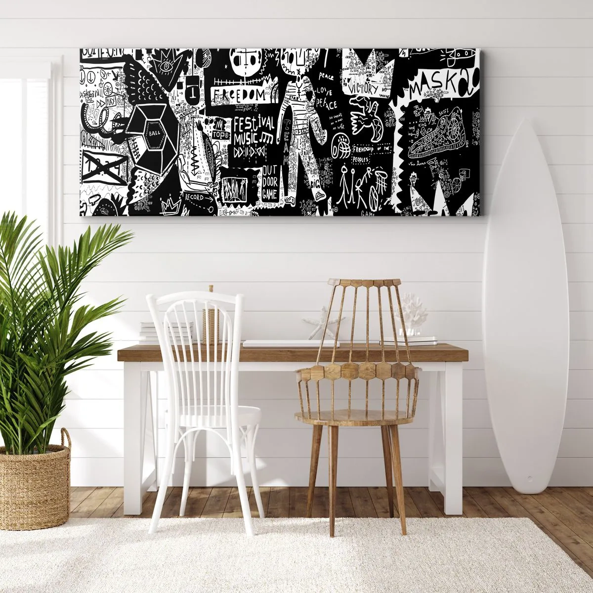 Bild auf Leinwand - Leinwandbild - Spirituelle Jugend des Gesetzes und der Freude - 100x40 cm