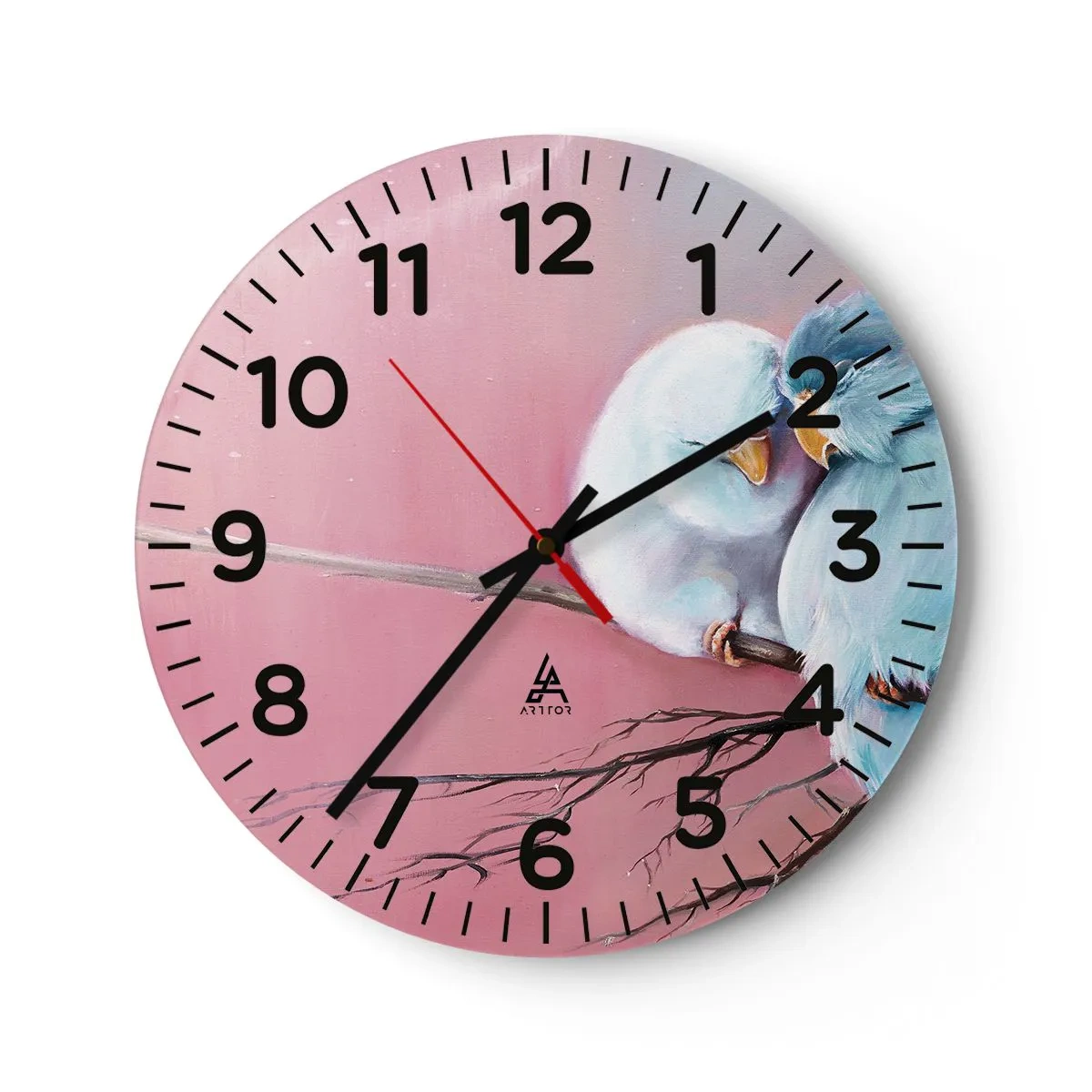 Wanduhr - Glasuhr - Was kann ich hier hinzufügen? ... - 40x40 cm