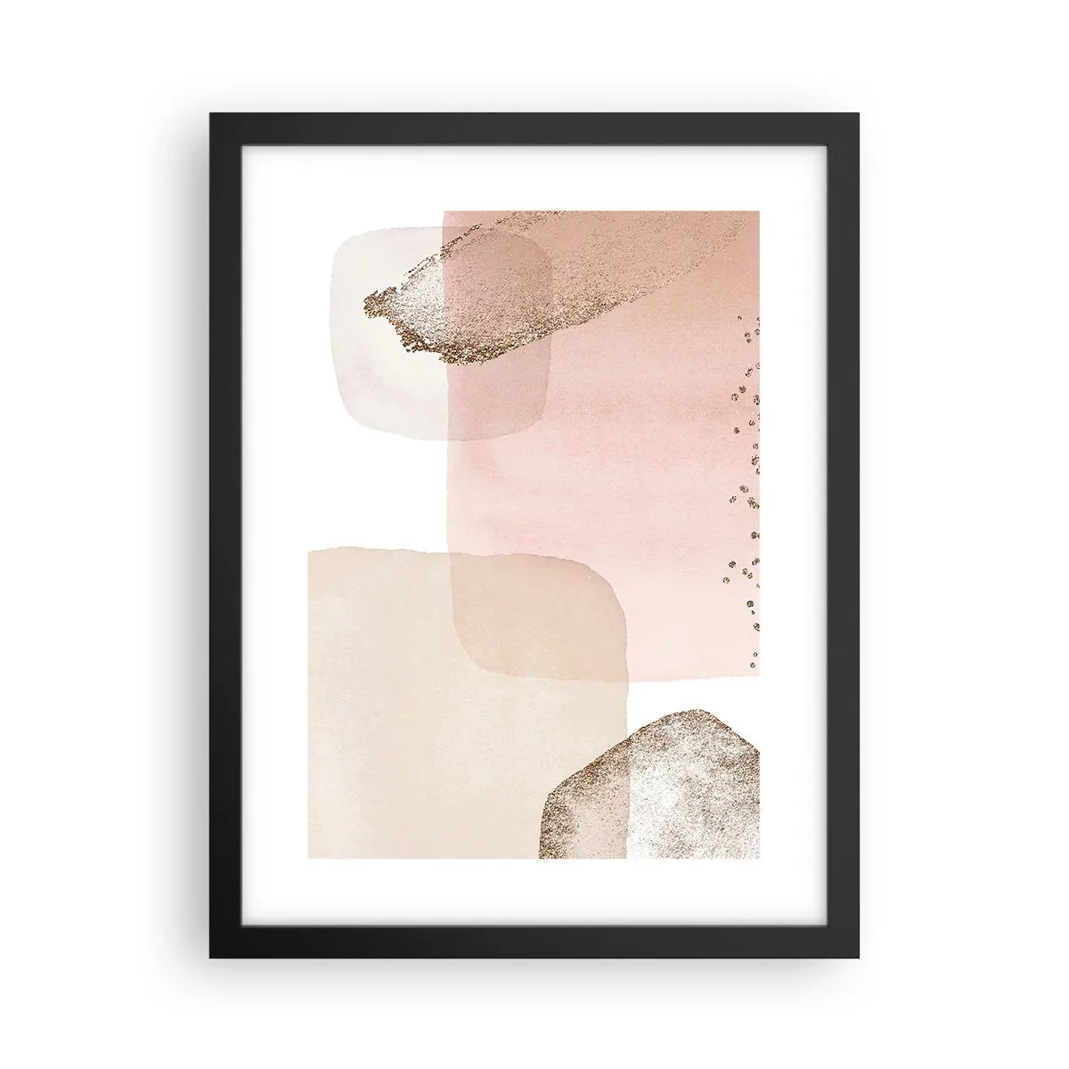 Poster in einem schwarzem Rahmen - Ein Blick durch die Farbe - 30x40 cm