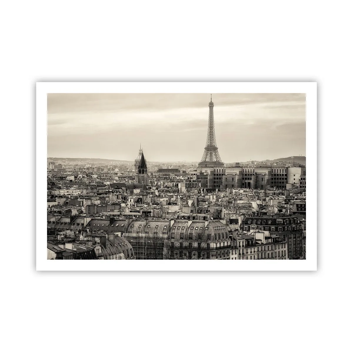 Poster - Über den Dächern von Paris - 91x61 cm