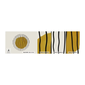 Fototapeten Muster Selbstklebend Deluxe Sticker - Abstraktion, die vor Hitze zittert - Abstraktion, Stück, Minimalismus - 100x30 cm