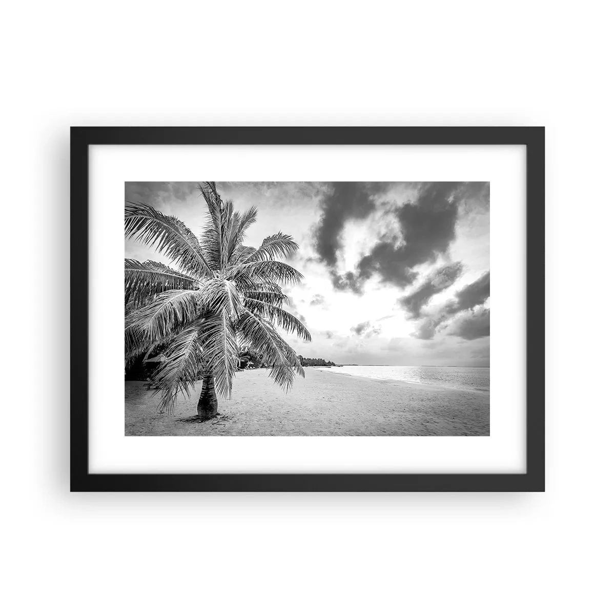 Poster in einem schwarzem Rahmen - Wenn du dich nach Einsamkeit sehnst ... - 40x30 cm