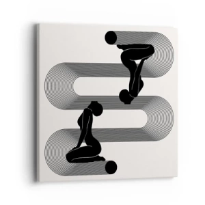 Bild auf Leinwand - Leinwandbild - Sinnliche Symmetrie - 40x40 cm