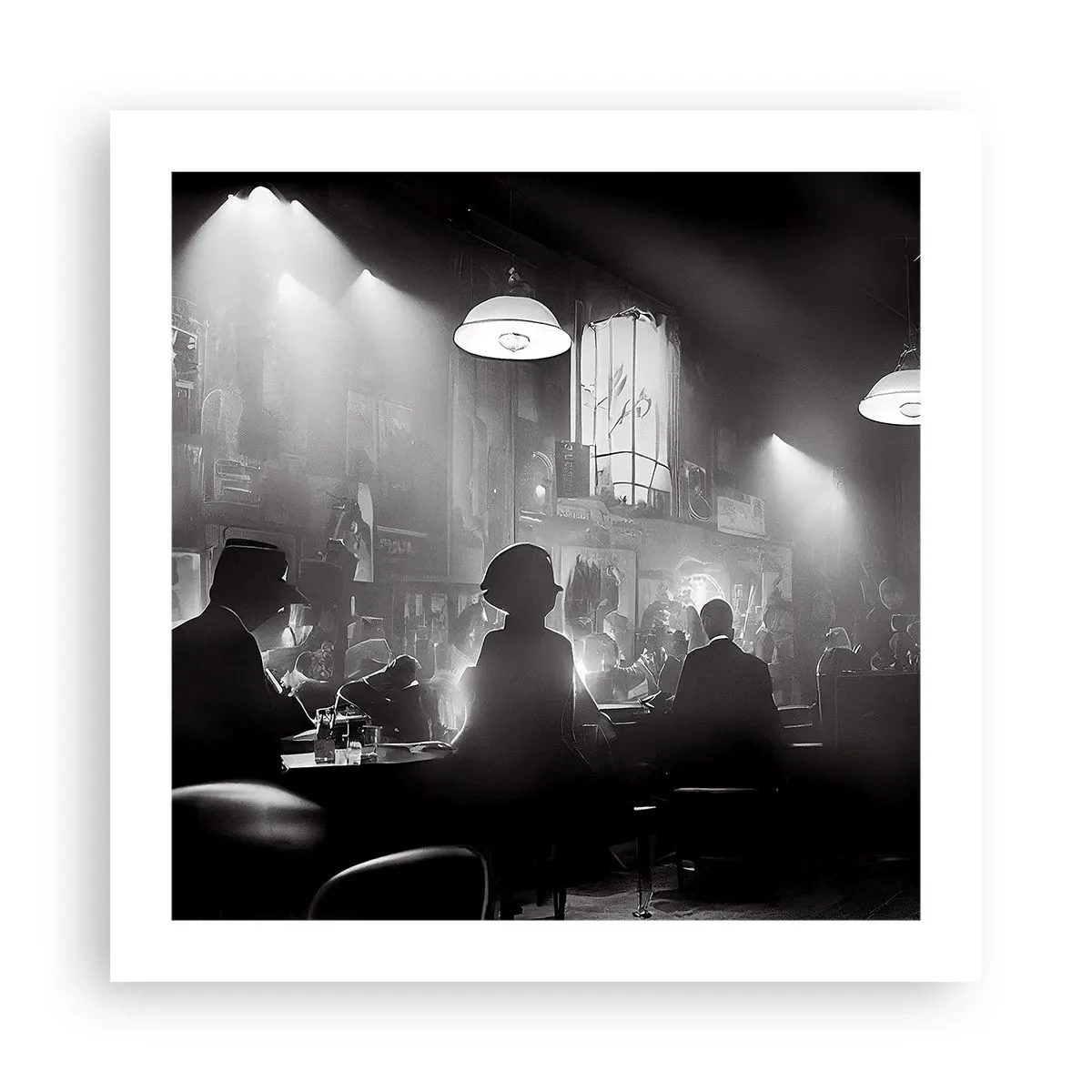 Poster - In Jazz-Atmosphäre - 50x50 cm