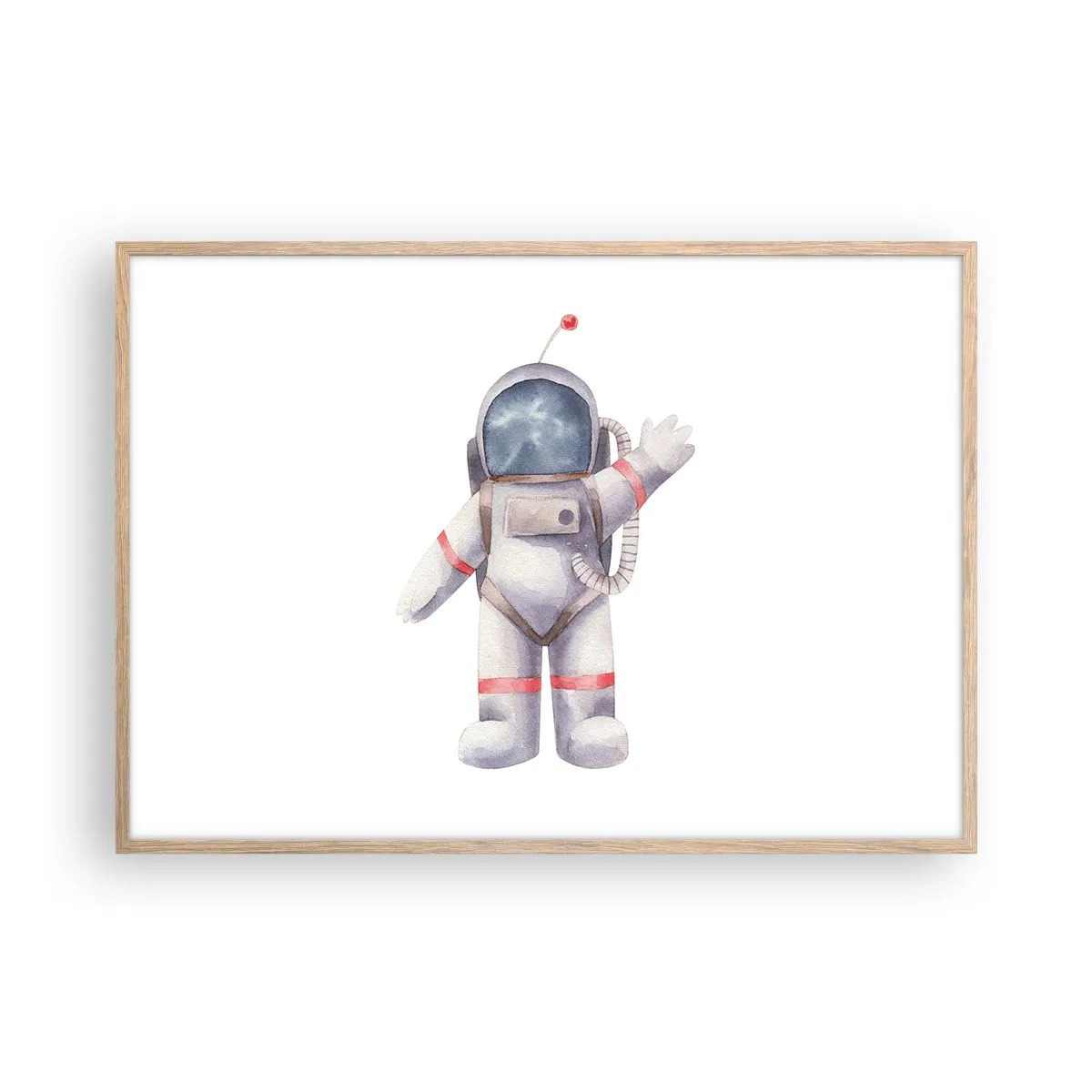 Poster in einem Rahmen aus heller Eiche - Bis dann! - 100x70 cm