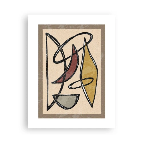 Poster - Komposition – Bögen und Ovale - 30x40 cm