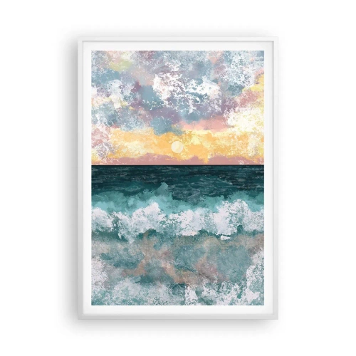 Poster in einem weißen Rahmen - Wasser, Licht, Luft - 70x100 cm