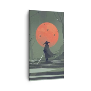 Bild auf Leinwand - Leinwandbild - Krieger des Roten Mondes - 55x100 cm