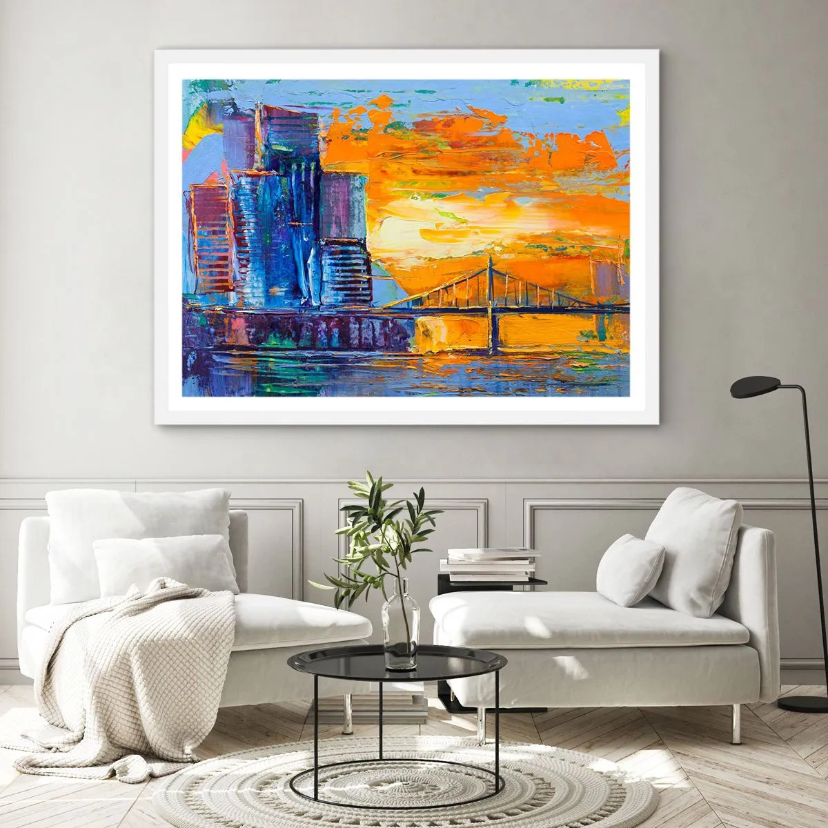 Poster in einem weißen Rahmen - Kultur und Natur - 70x50 cm