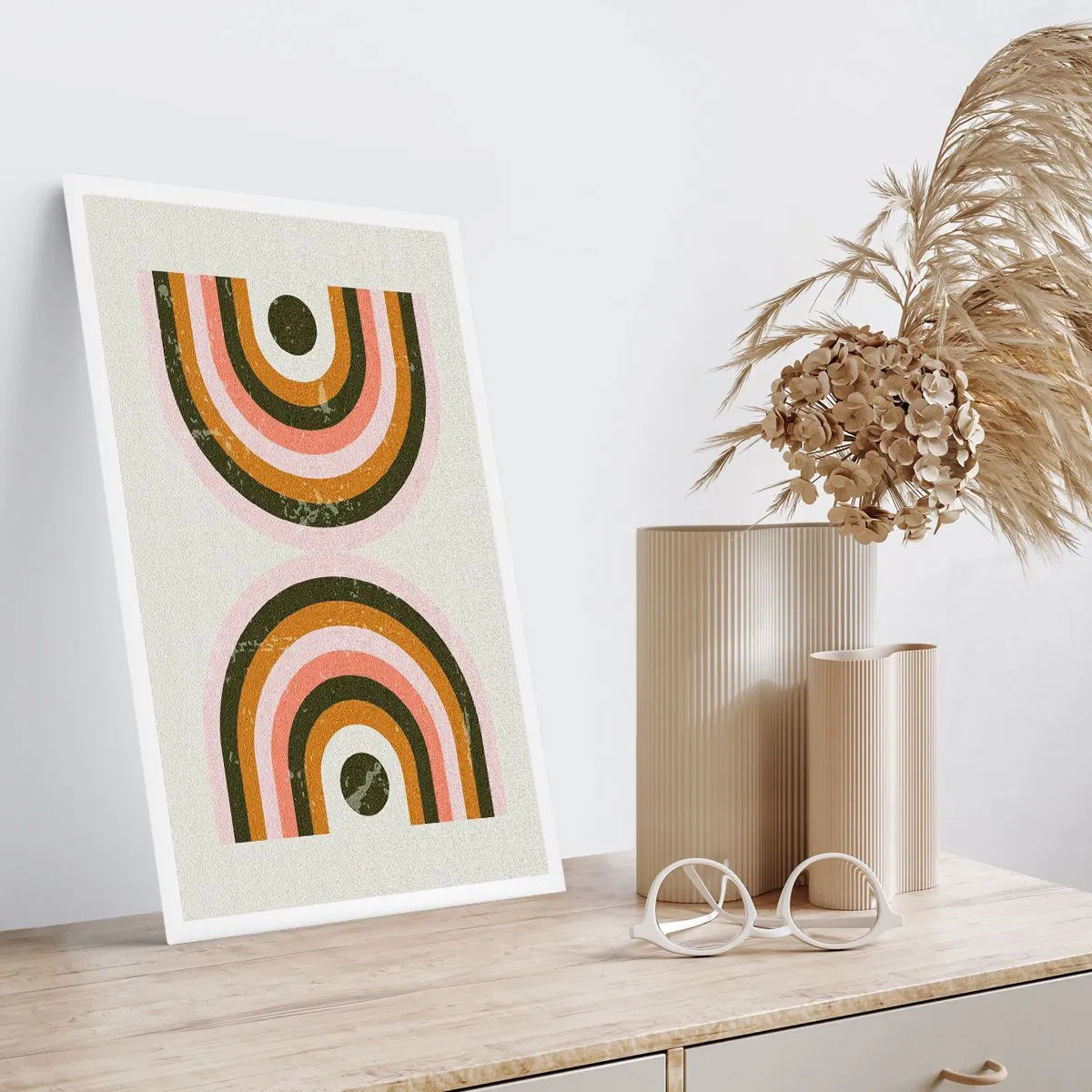 Poster - Zwillingsabstraktion - 70x100 cm