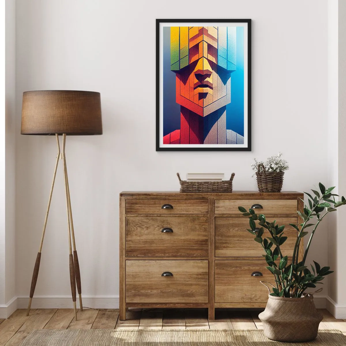 Poster in einem schwarzem Rahmen - Ein Mann mit Prinzipien - 61x91 cm