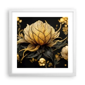 Poster in einem weißen Rahmen - Subtile Zerbrechlichkeit - 40x40 cm