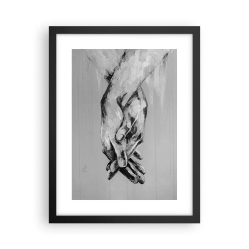Poster in einem schwarzem Rahmen - Anfang… - 30x40 cm