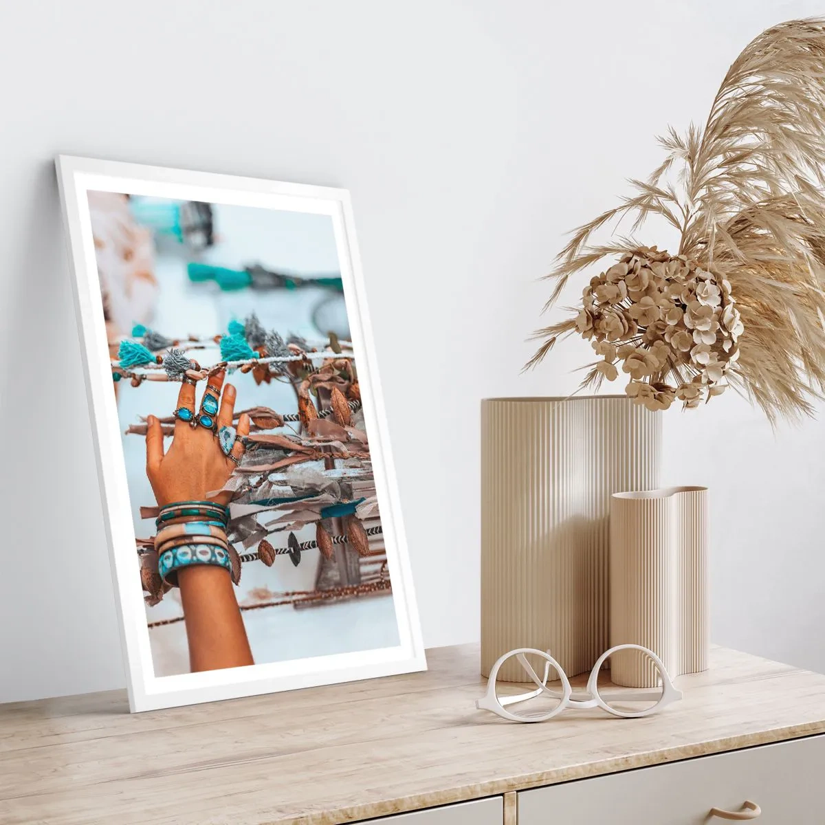 Poster in einem weißen Rahmen - Lokale Schätze - 40x50 cm