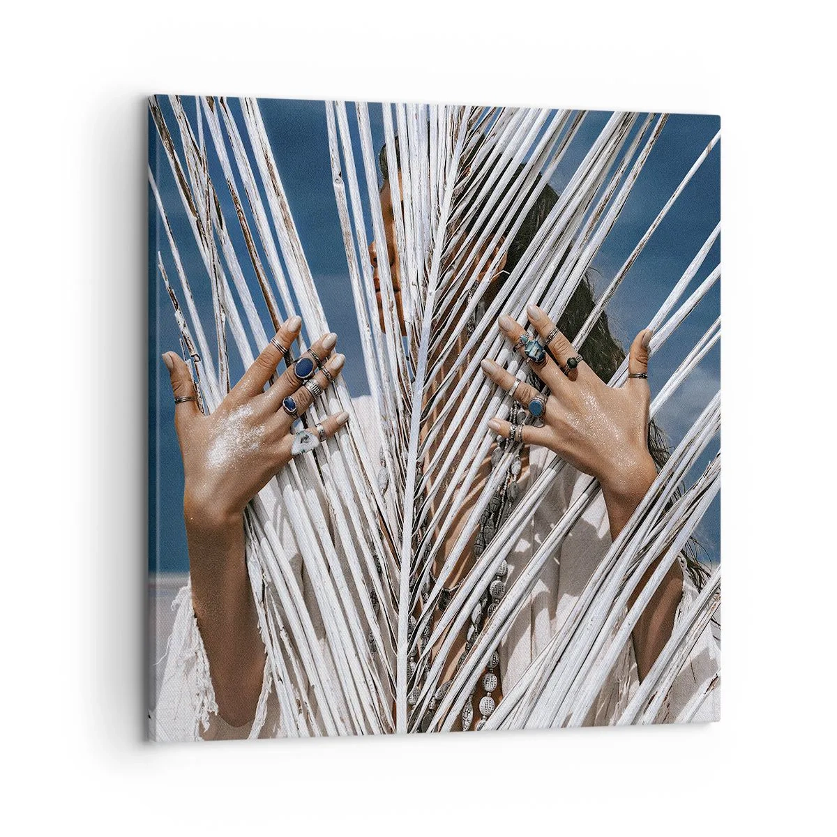 Bild auf Leinwand - Leinwandbild - Das Mädchen des Schamanen? - 60x60 cm