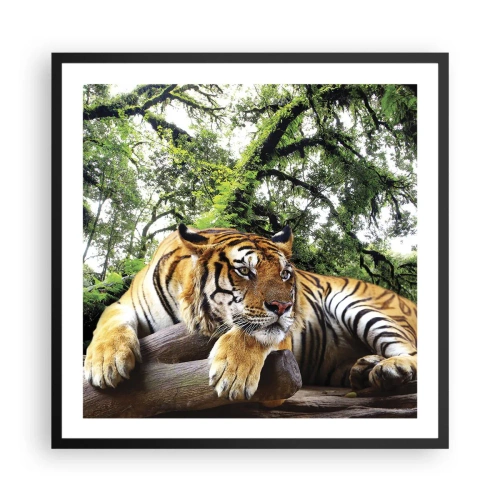 Poster in einem schwarzem Rahmen - Hochachtungsvoll - 60x60 cm