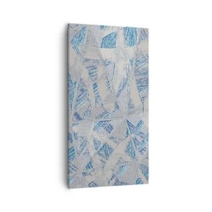Bild auf Leinwand - Leinwandbild - In einem blaugrauen Labyrinth - 55x100 cm