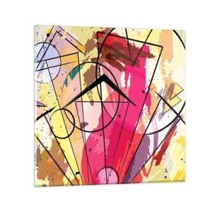 Glasbild - Bild auf glas - Explosion - 40x40 cm