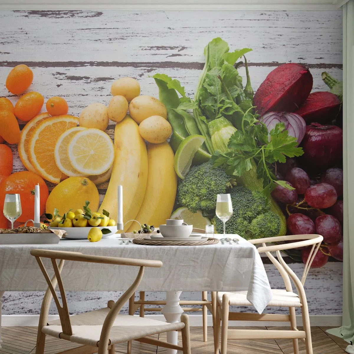 Fototapete Standard Eco - Es ist nicht genug? - Gastronomie, Obst, Gemüse - 200x140 cm