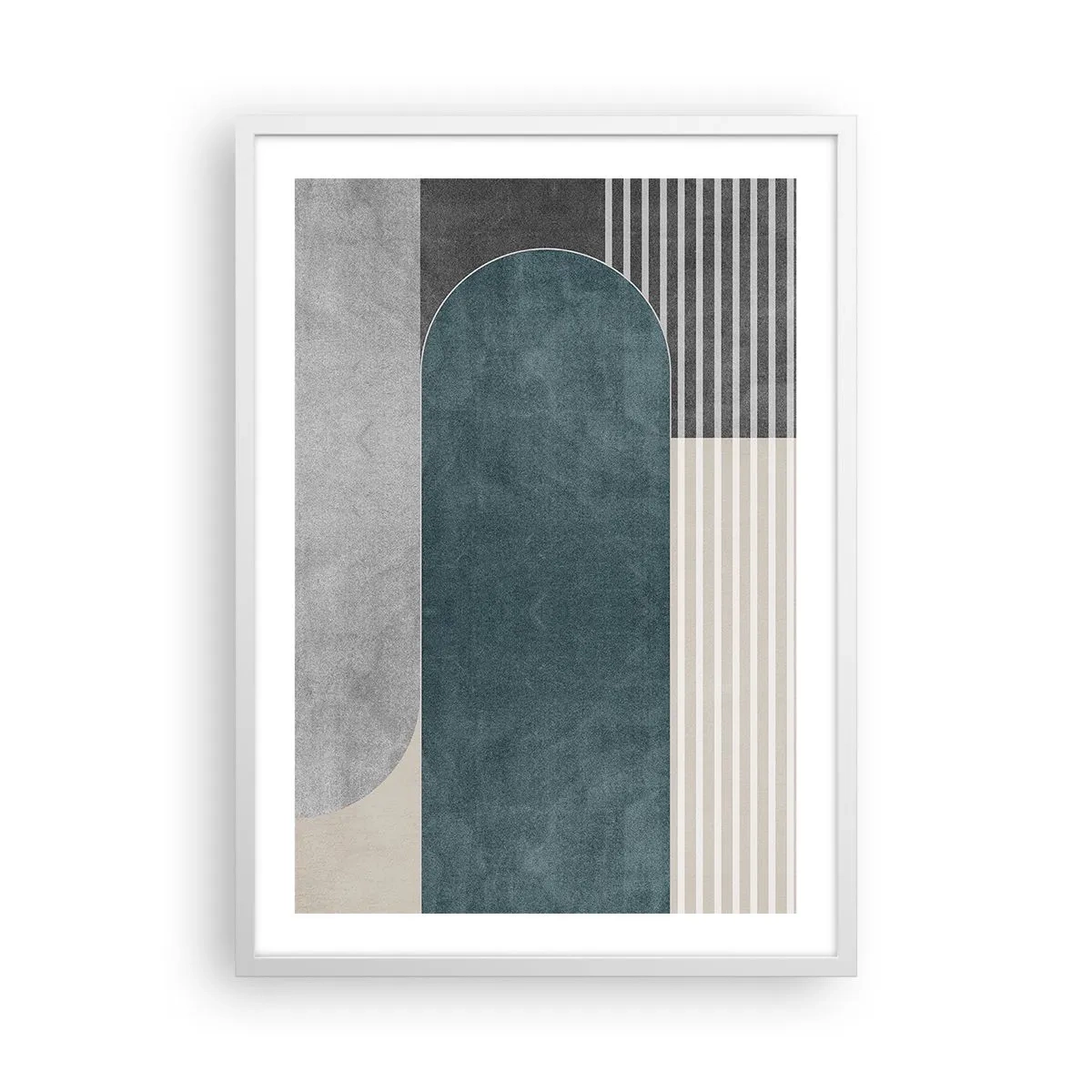 Poster in einem weißen Rahmen - Komposition auf der Ebene - 50x70 cm