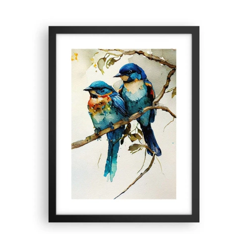 Poster in einem schwarzem Rahmen - War er beleidigt? - 30x40 cm