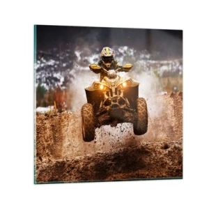 Glasbild - Bild auf glas - Kein Risiko kein Spaß - 70x70 cm