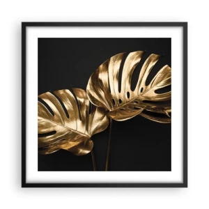 Poster in einem schwarzem Rahmen - Die Schätze der Natur - 50x50 cm