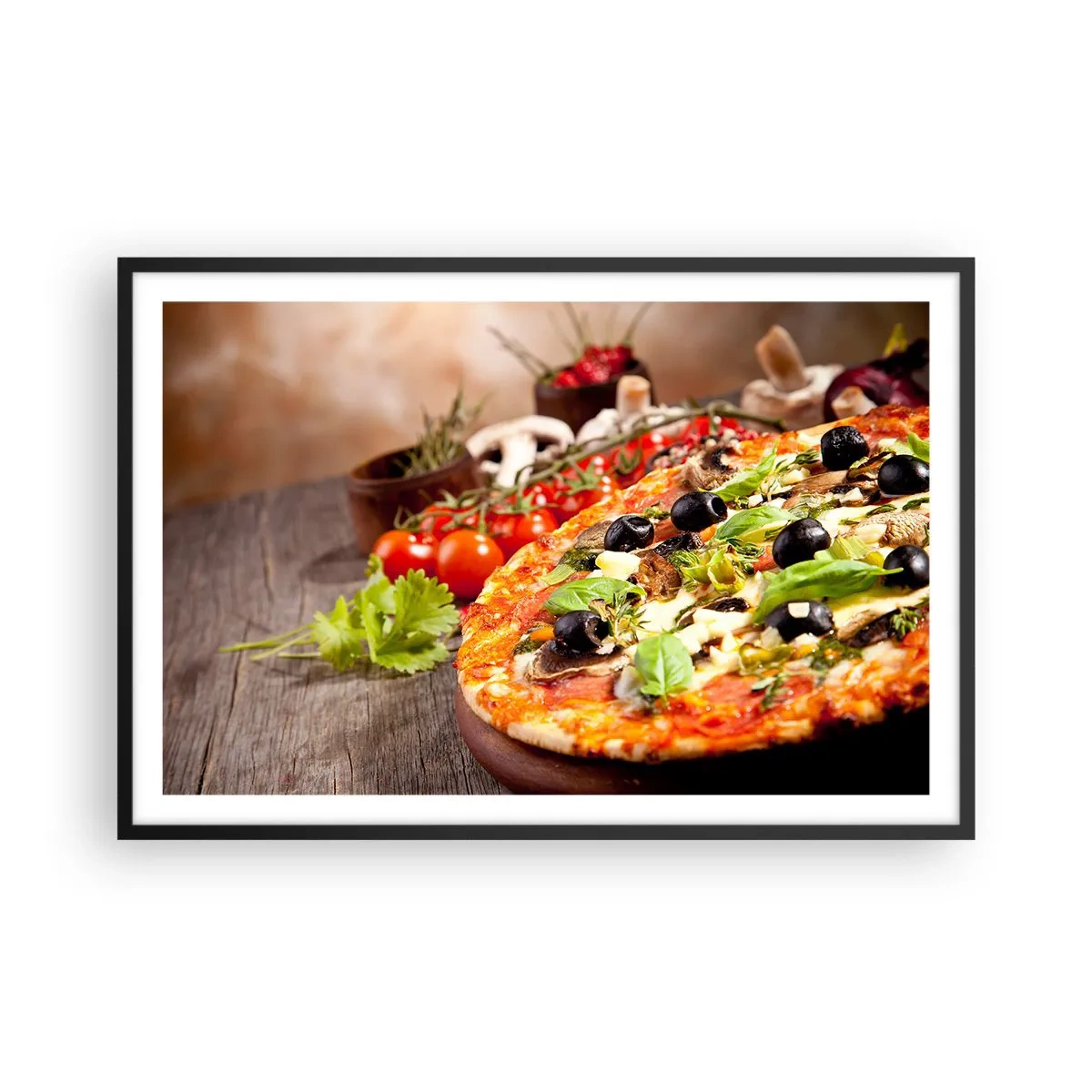 Poster in einem schwarzem Rahmen - Aus den tellurischen Zutaten - 91x61 cm