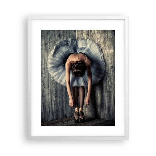 Poster in einem weißen Rahmen - Wenn die Musik aufhört - 40x50 cm