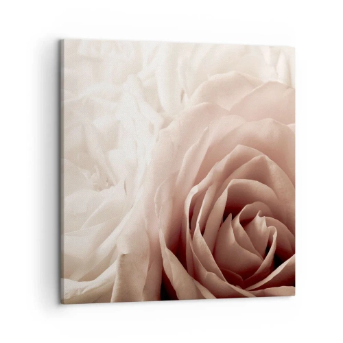 Bild auf Leinwand - Leinwandbild - Im Herzen der Rose - 50x50 cm