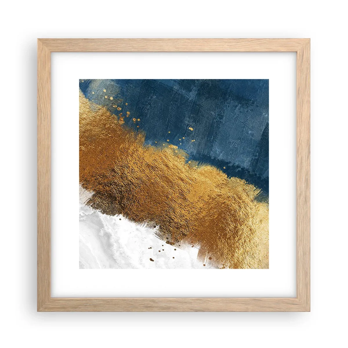 Poster in einem Rahmen aus heller Eiche - Farben des Sommers - 30x30 cm