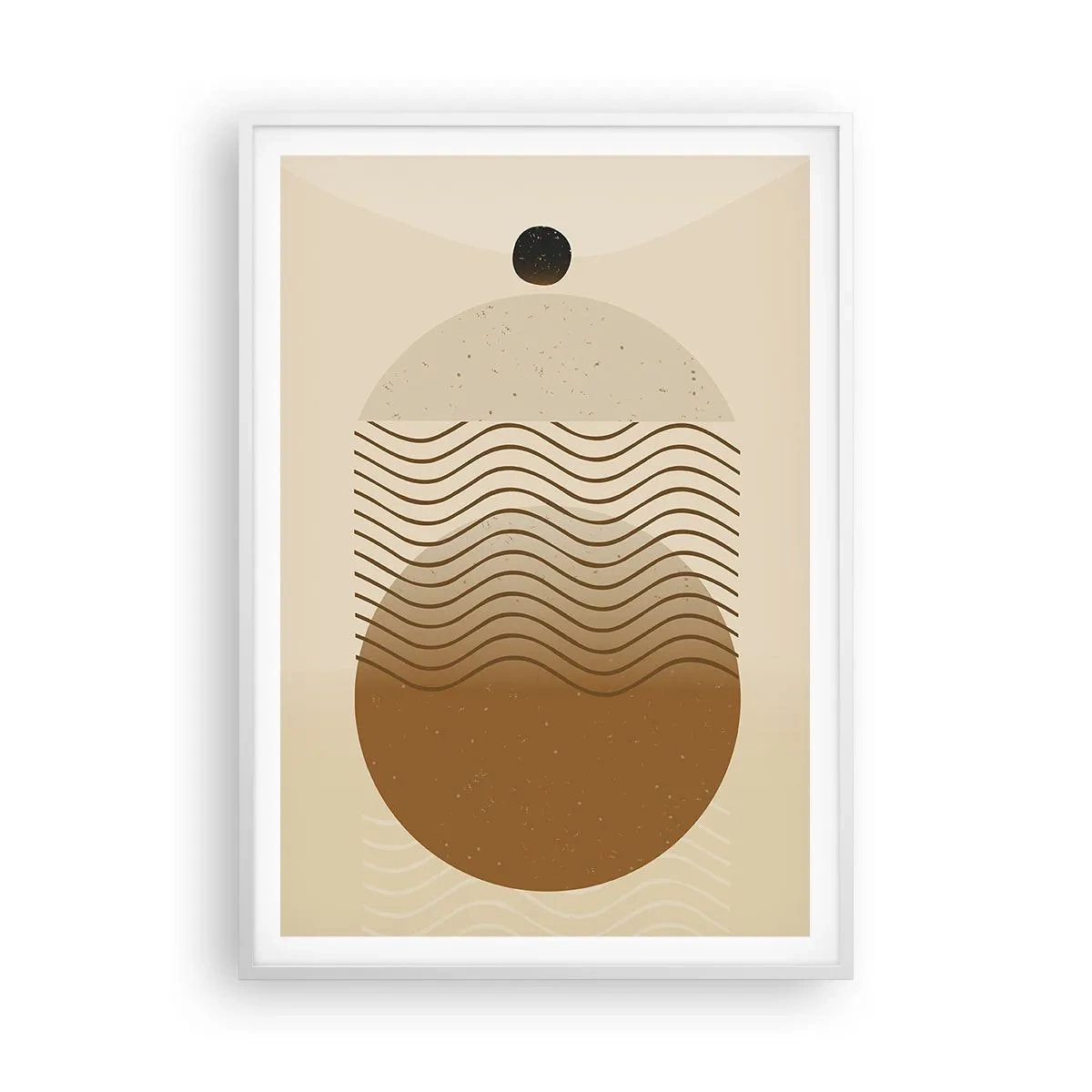 Poster in einem weißen Rahmen - Zur Entstehung geometrischer Figuren - 70x100 cm