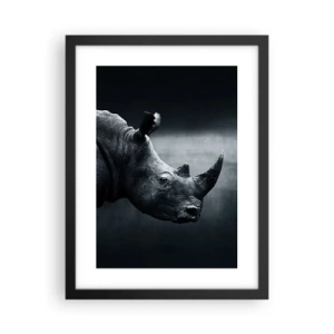Poster in einem schwarzem Rahmen - Richtiges Profil - 30x40 cm
