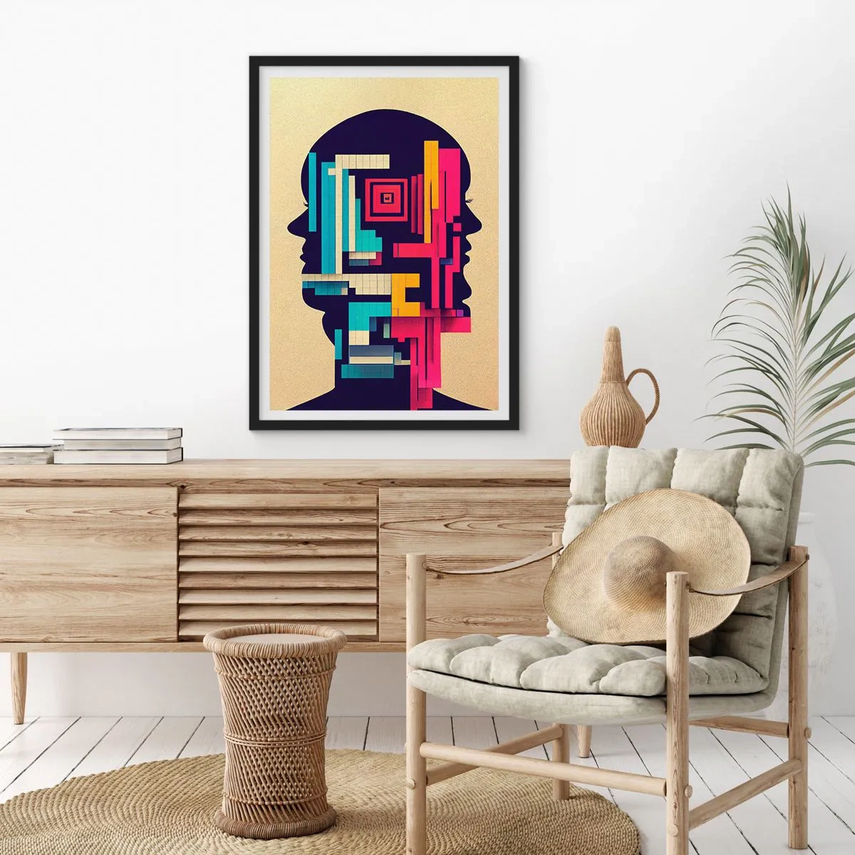 Poster in einem schwarzem Rahmen - Neue Anleihen - 70x100 cm