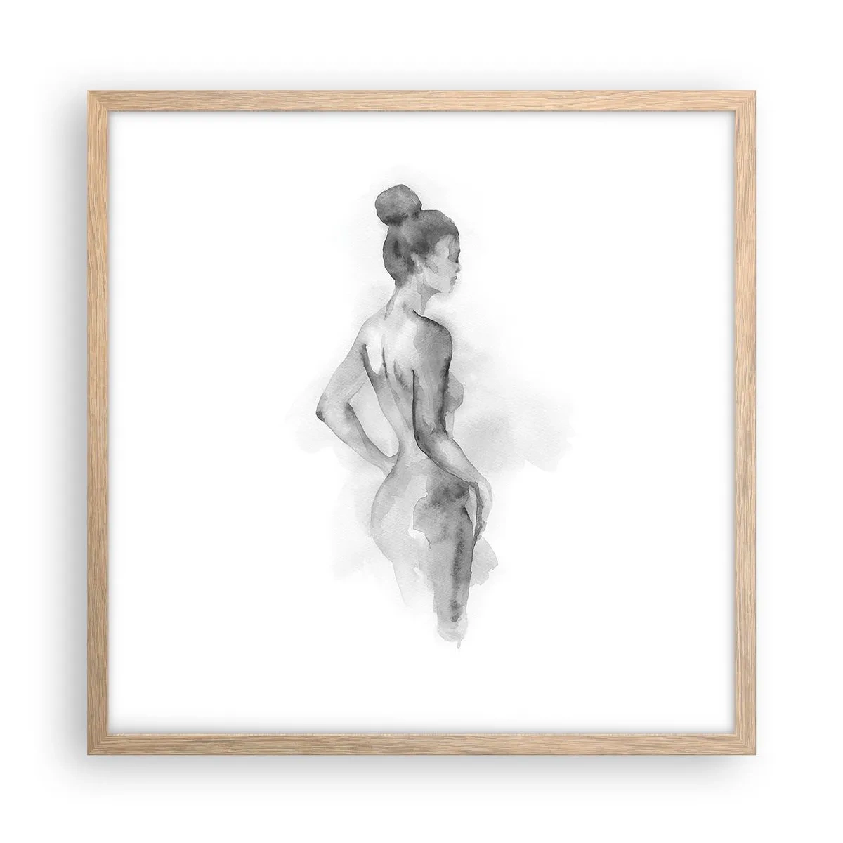 Poster in einem Rahmen aus heller Eiche - Schön wie ein Gemälde - 50x50 cm