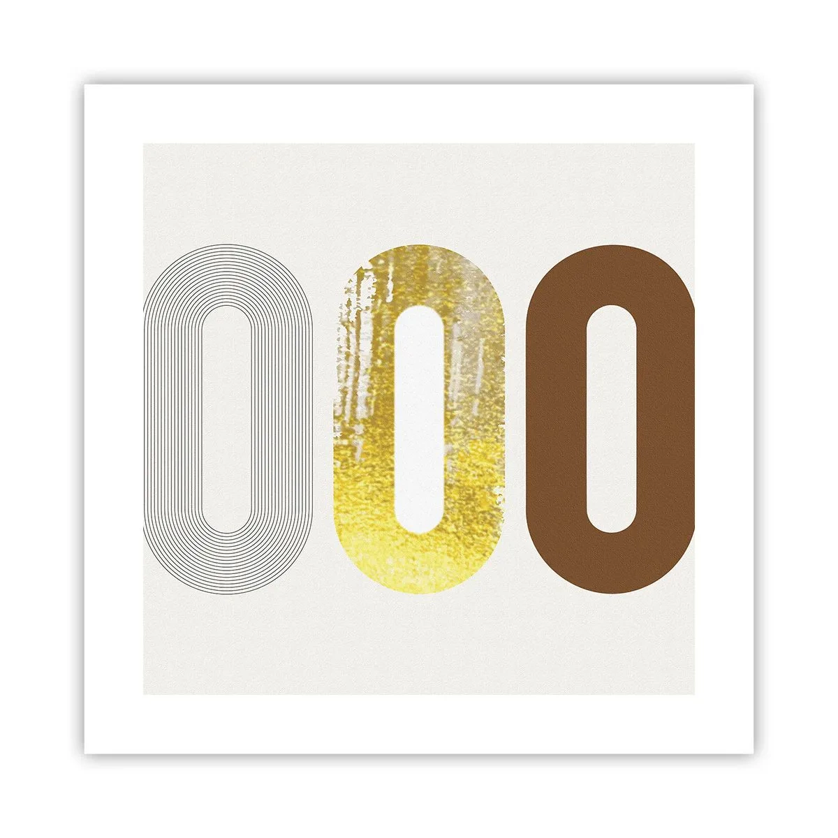 Poster - Oooh! - 40x40 cm
