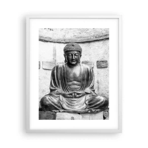 Poster in einem weißen Rahmen - An der Quelle des Friedens - 40x50 cm