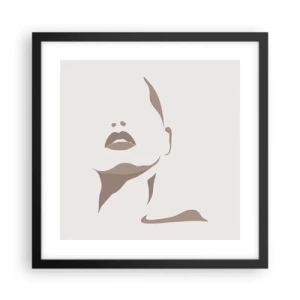 Poster in einem schwarzem Rahmen - Aus Licht und Schatten - 40x40 cm