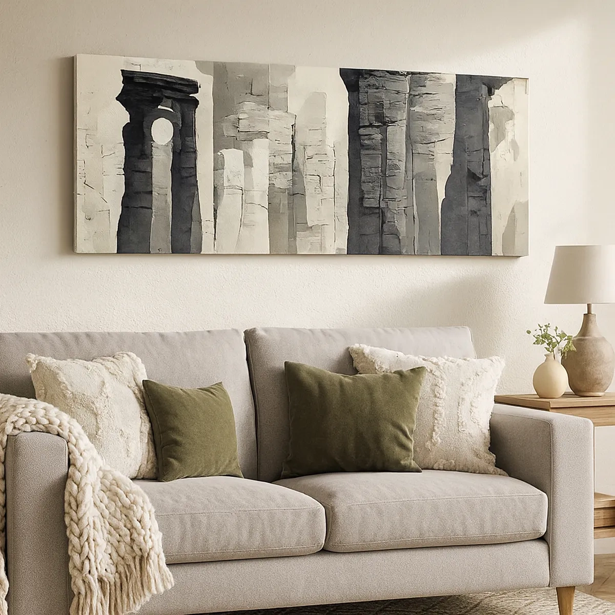 Bild auf Leinwand - Leinwandbild - Majestät der Antike - 30x30 cm