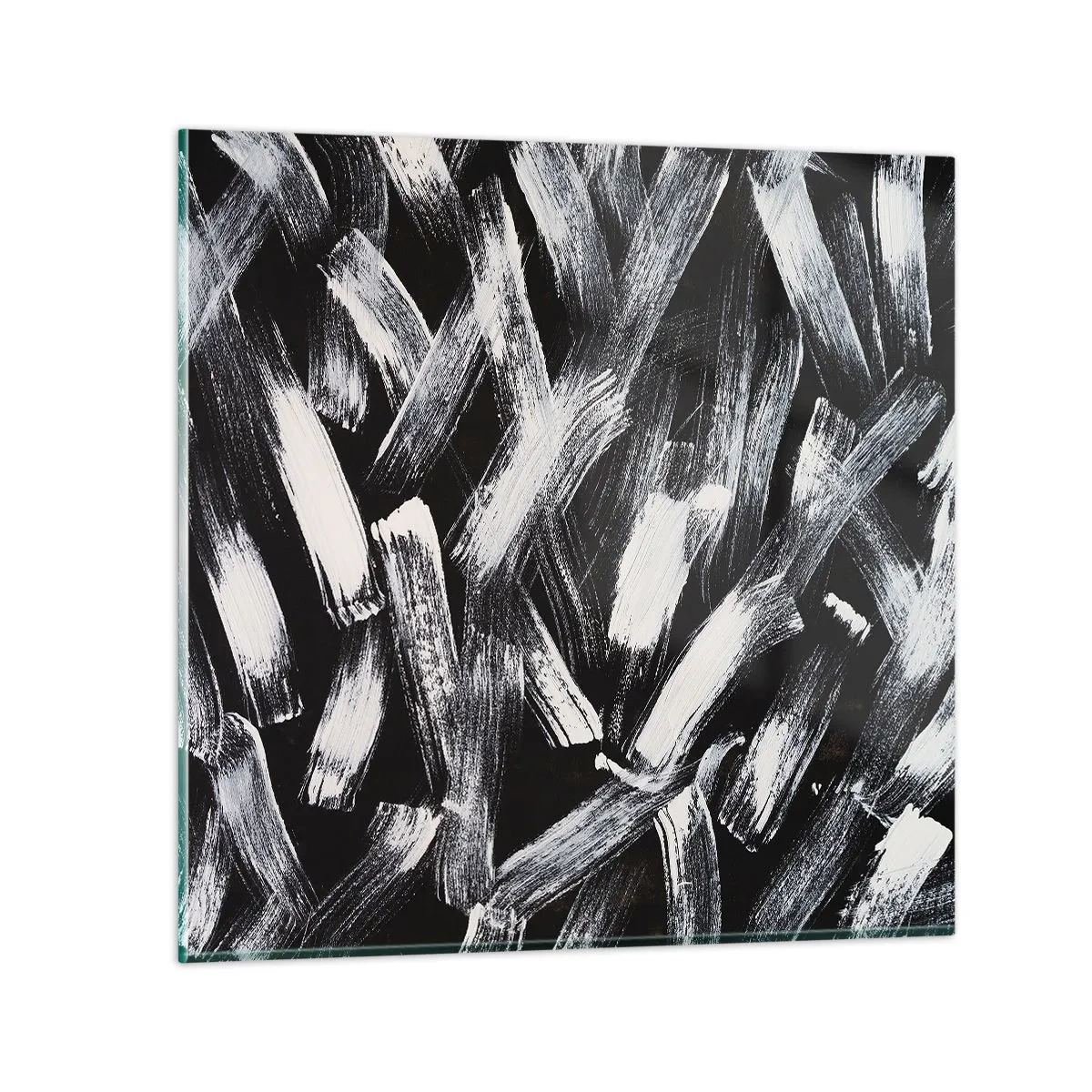 Glasbild - Bild auf glas - Abstraktion im industriellen Geist - 30x30 cm