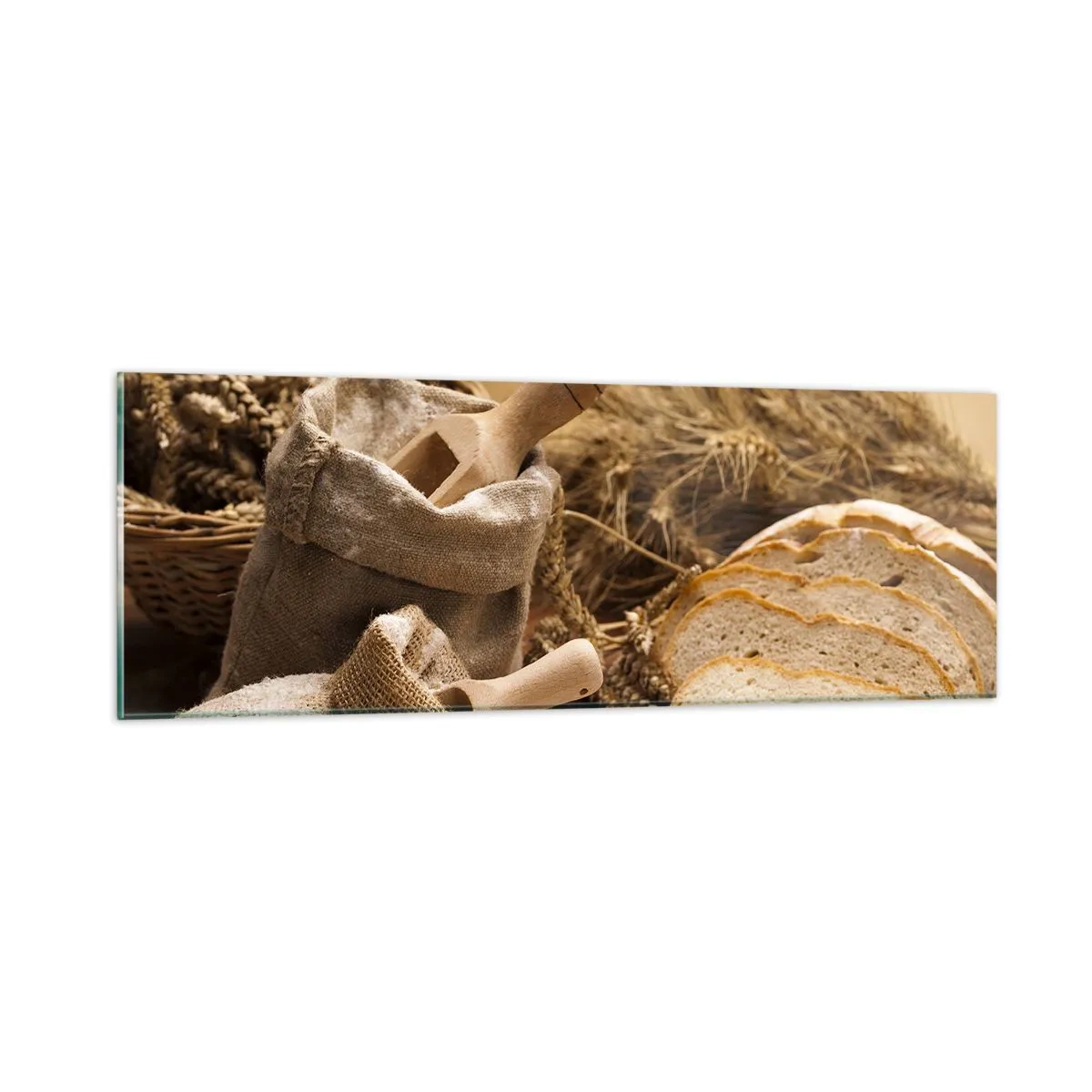 Glasbild - Bild auf glas - Wie mit einem Messer geschnitten - 90x30 cm