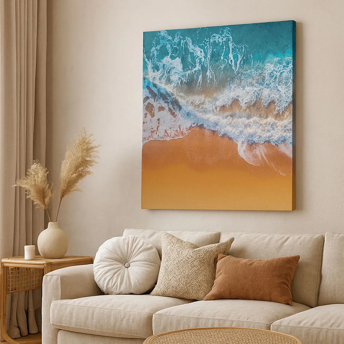 Bild auf Leinwand - Leinwandbild - Immer Hand in Hand - 30x30 cm