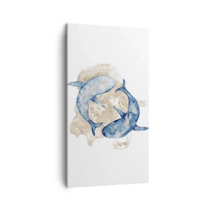 Bild auf Leinwand - Leinwandbild - Freundschaft oder Liebe? - 45x80 cm