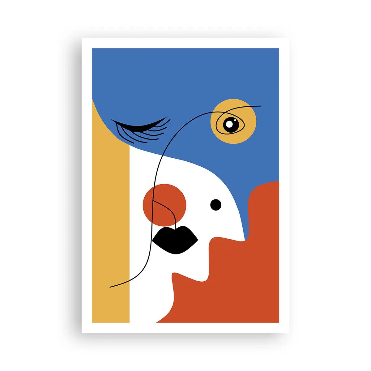 Poster - Dekonstruiertes Porträt - 70x100 cm