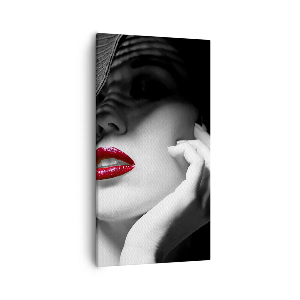 Bild auf Leinwand - Leinwandbild - Eine Studie in Scharlachrot - 55x100 cm