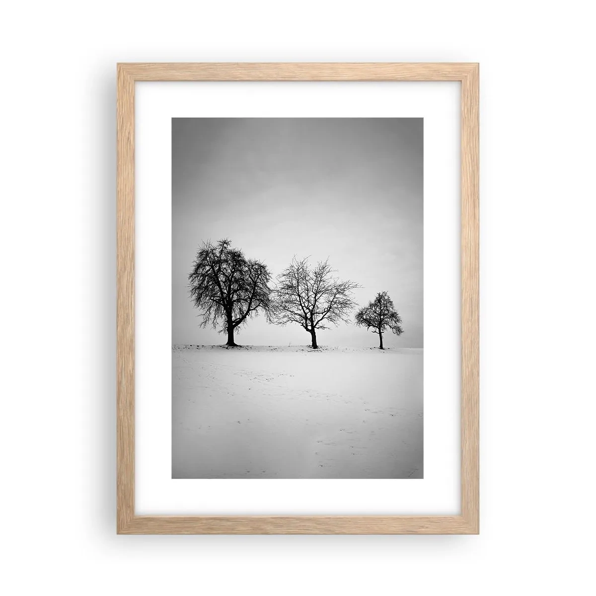 Poster in einem Rahmen aus heller Eiche - Wovon träumen sie? - 30x40 cm