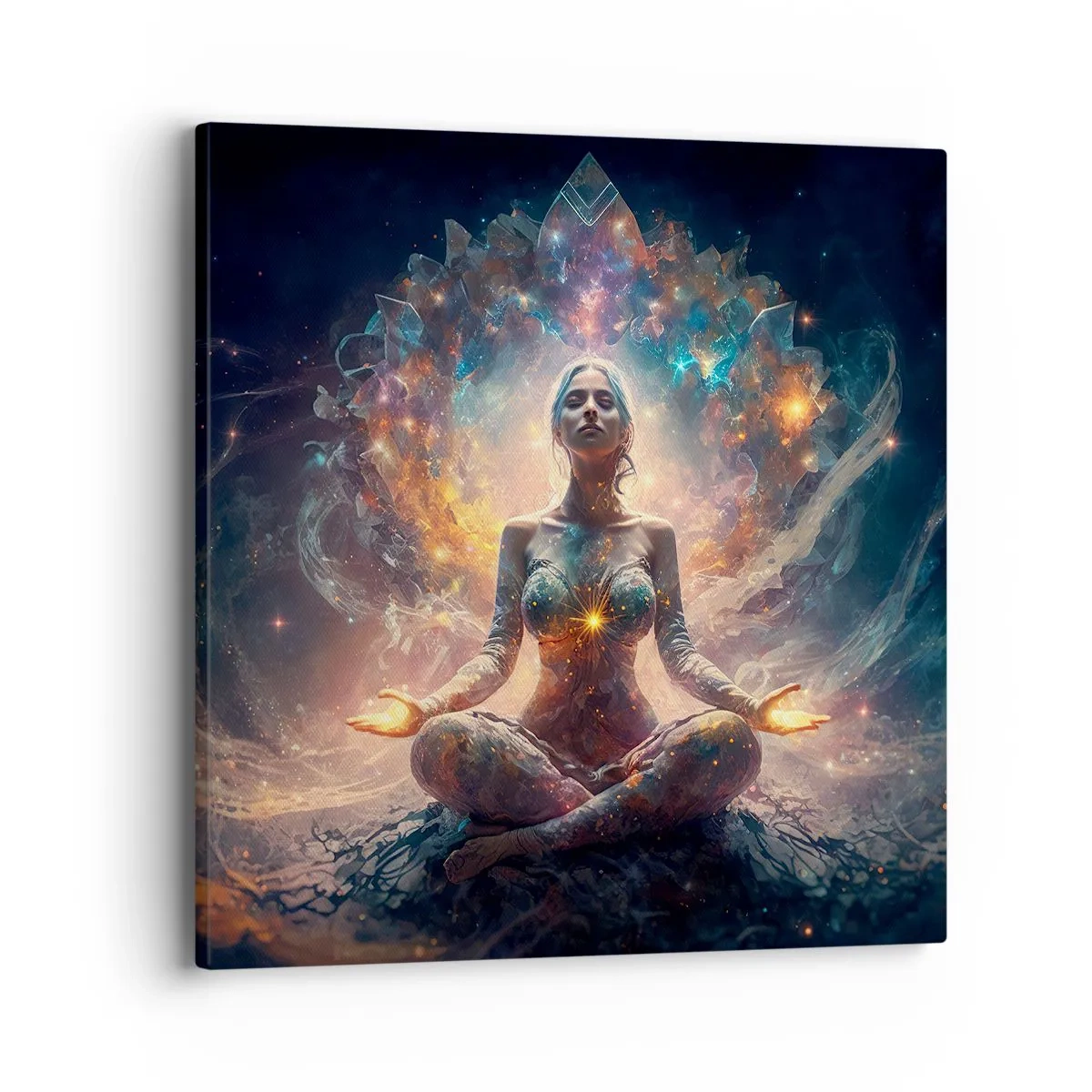 Bild auf Leinwand - Leinwandbild - Fluss guter Energie - 40x40 cm